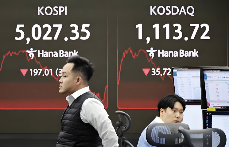 韩国监管重手去杠杆叠加央行加息，相关ETF持续承压 科技板块集体重挫